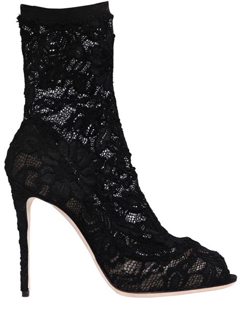 dolce and gabbana lace boots